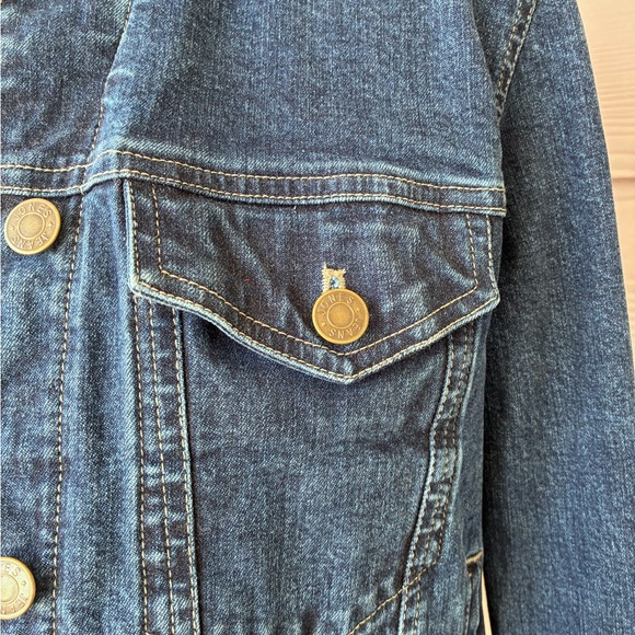 Vintage YTK Women’s Jones Jeans Dark Wash Trucker Denim Jacket, Size 4 - Picture 6 of 12